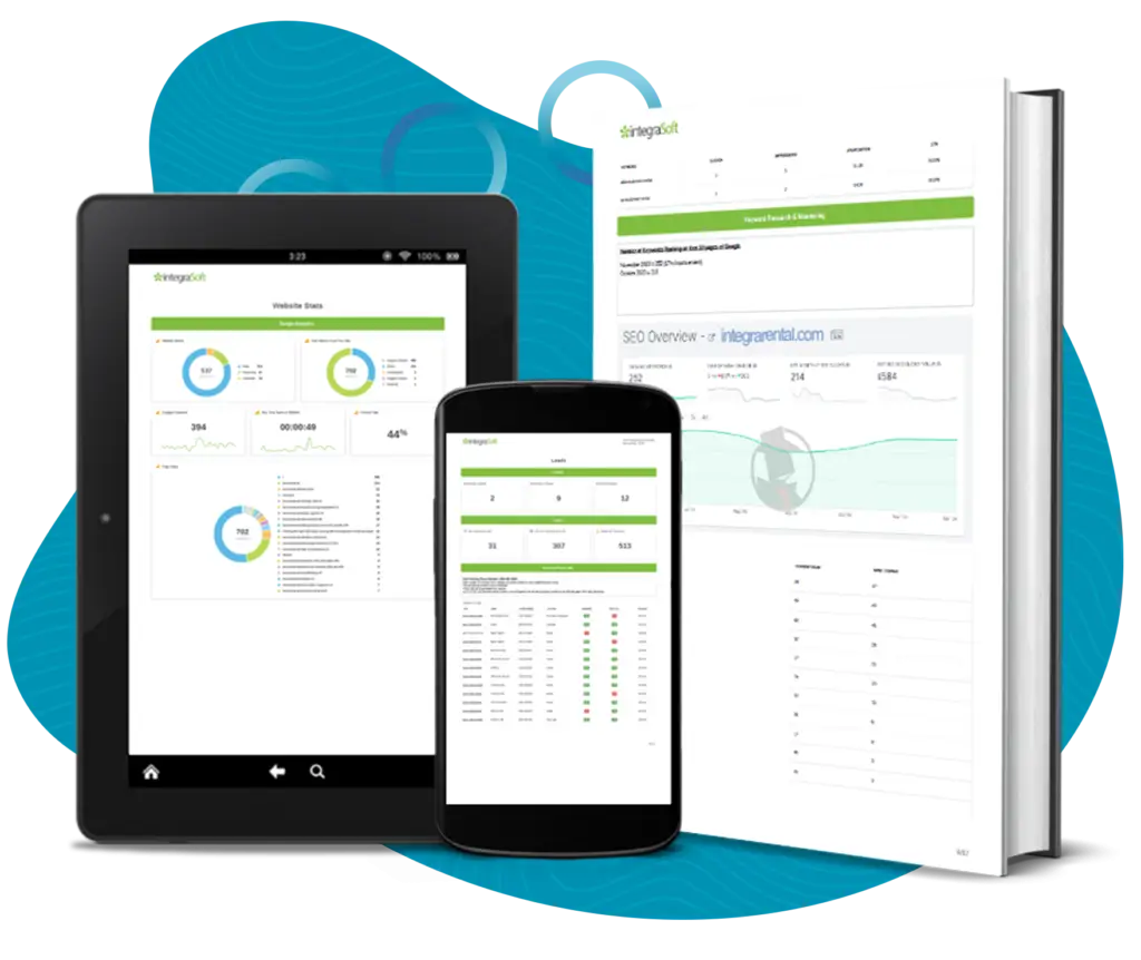 digital marketing analytical reports from integrarental